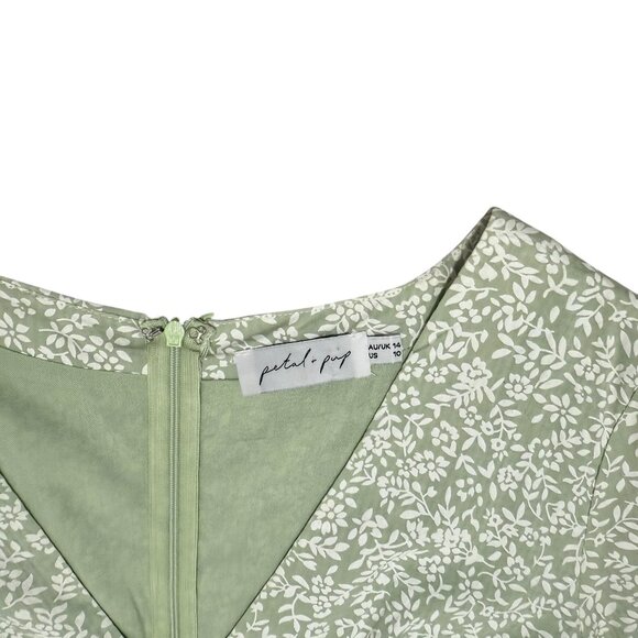 PETAL & PUP Cottage Core Floral Mini Dress - Picture 4 of 10